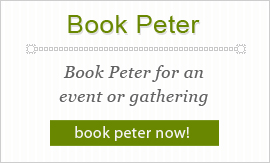 Book peter for a gathering or event